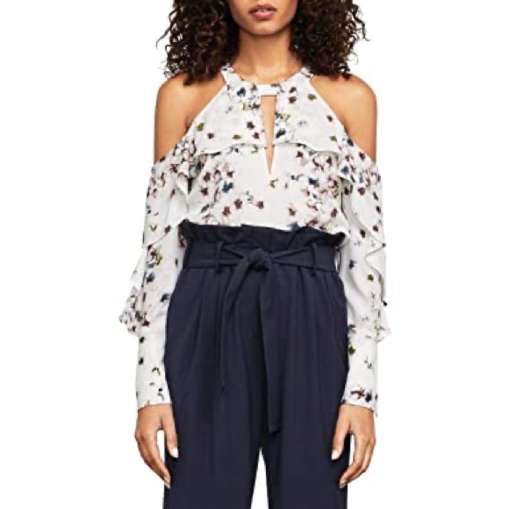 BCBG Maxazria Celestine off white top